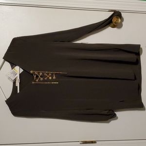 New Michael Michael Kors women's M green longer shirt